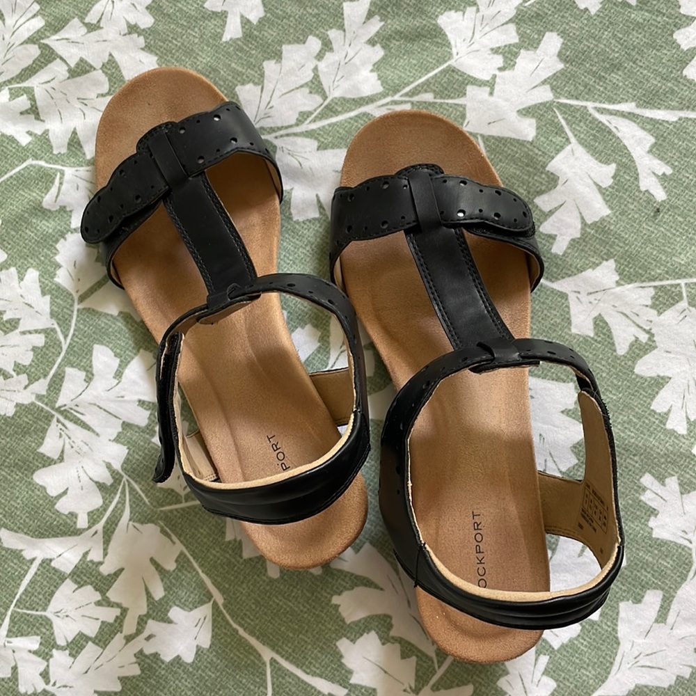 Black Rockport Sandal